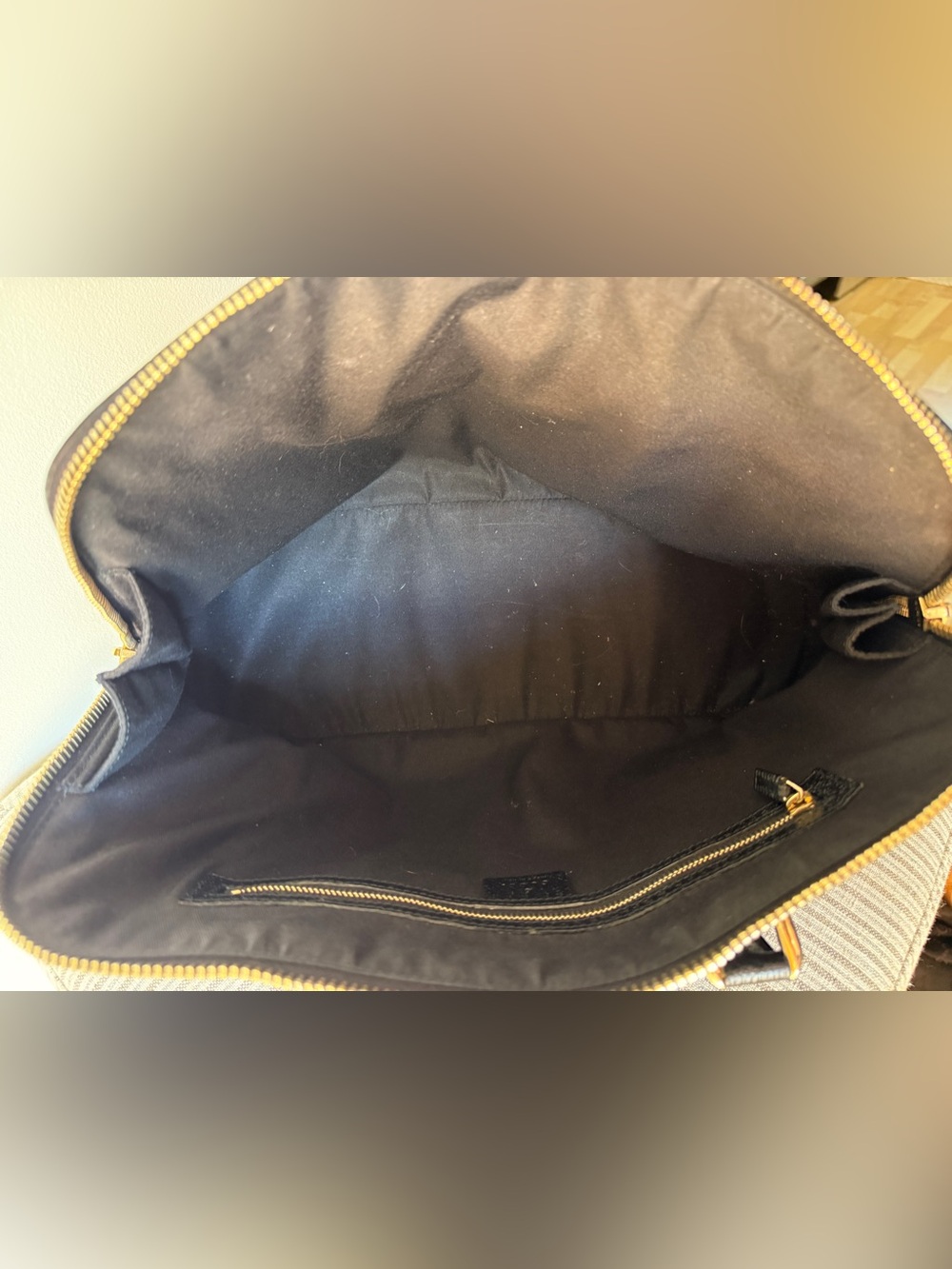 Gucci Black Canvas Leather Tote with COA and dust bag - Picture 7 of 12